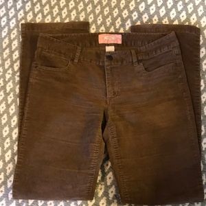 J. Crew light brown bootcut cords, size 8R